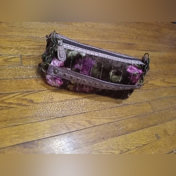 90s VINTAGE Velvet Mini bag! Fairygrunge ! Authentic SAKATAS TOKYO - Picture 4 of 8